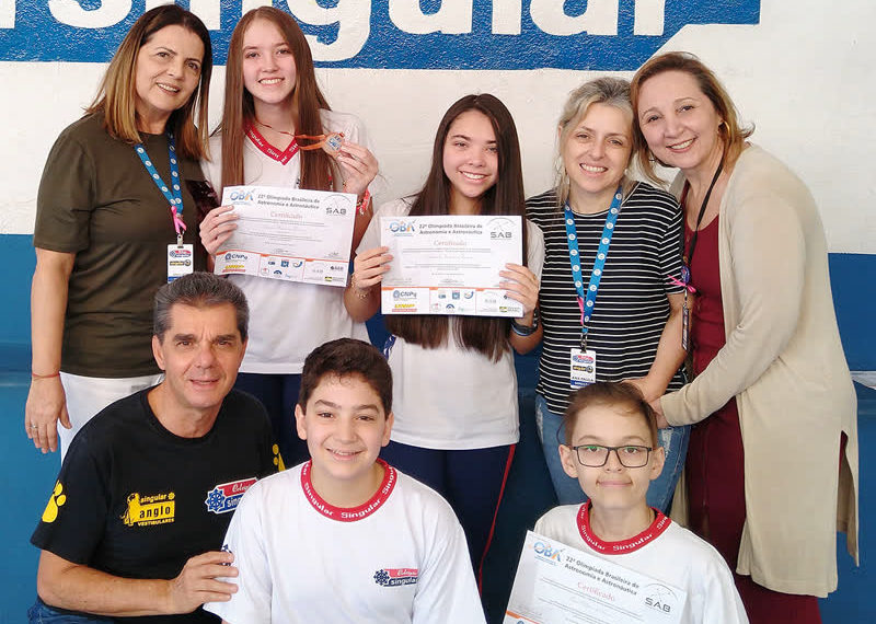 Alunos do Colégio Singular conquistam 14 medalhas em Olimpíada