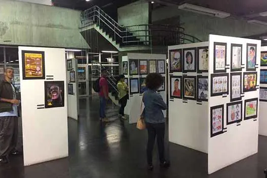 Exposição 1º Salão do Humor acontece no CC Central Diadema