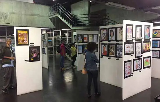 Exposição 1º Salão do Humor acontece no CC Central Diadema