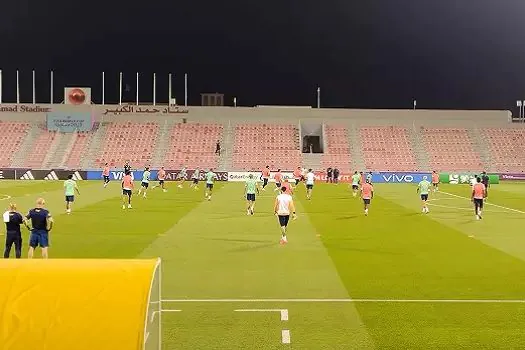 Primeiro treino da seleção no Catar