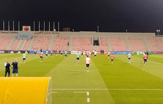 Primeiro treino da seleção no Catar