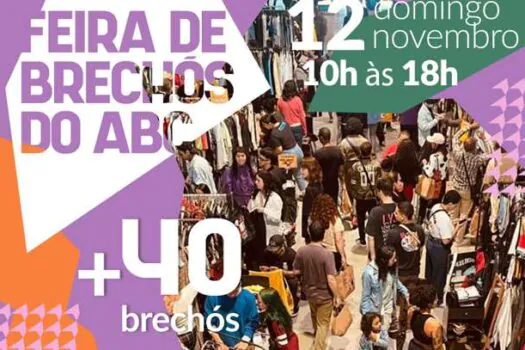 Feira de brechós acontece em Santo André