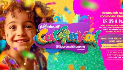 MorumbiShopping anuncia programação de Carnaval