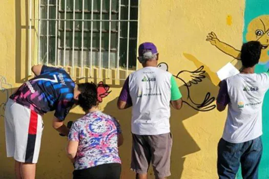 Projeto Jovens Caminhos promove mutirão de grafite em Mauá