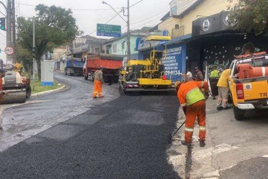 Mauá chega a 38 km de ruas recapeadas