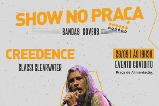 Shopping Praça da Moça recebe show cover da banda Creedence