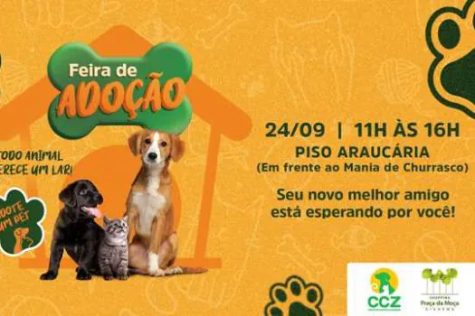 Feira de adoção de pets chega em sua 5º edição no Shopping Praça da Moça