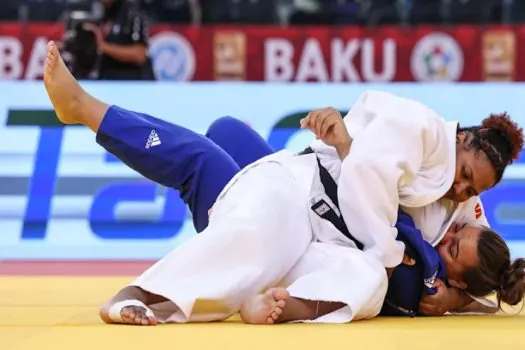 Beatriz Souza fatura ouro no Grand Slam de judô no Azerbaijão; Mayra Aguiar fica com bronze