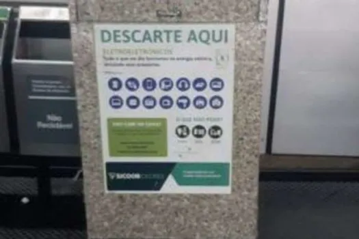 Coopermiti participa da Virada Sustentável com coletores para descarte de eletroeletrônicos e pilhas no Metrô