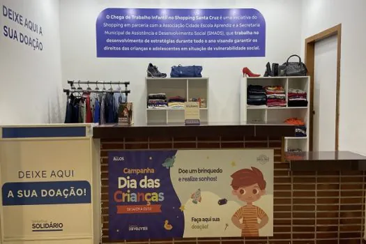 Dia das Crianças: Shopping Santa Cruz promove campanha para arrecadação de brinquedos  