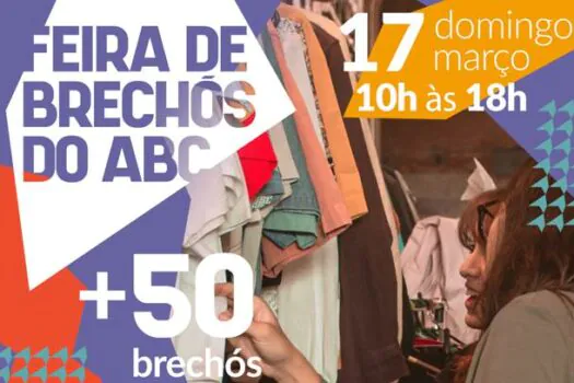 Feira de Brechós do ABC acontece em Santo André