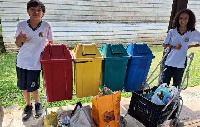 Festival Estudantil do Futuro coleta mais de 600 quilos entre tampinhas e óleo usado