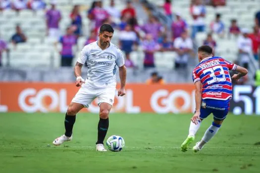 Grêmio empata com reservas do Fortaleza e é vice-líder provisório do Brasileirão