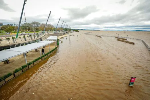 Nível do Guaíba sobe e chega a 3,79 m