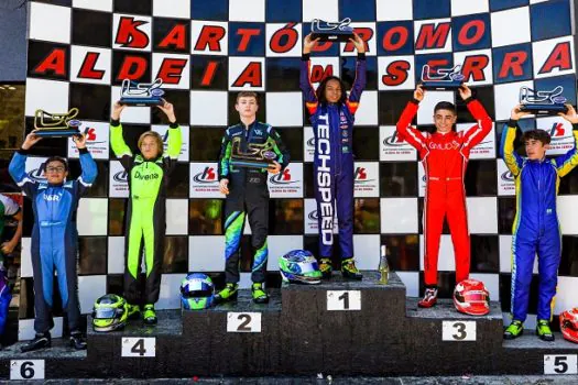 Nícolas Amaral conquista terceiro lugar na Copa São Paulo Light de Kart