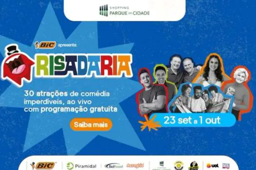 Shopping Parque da Cidade recebe Festival Risadaria com apresentações gratuitas