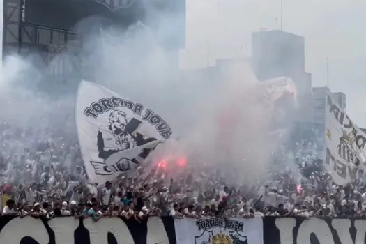 Santos finaliza preparação para jogo contra o Vasco com festa da torcida