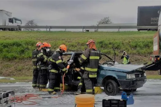 Simulado de acidente com produto perigoso e múltiplas vítimas é realizado na Rodovia Anhanguera (SP-330)