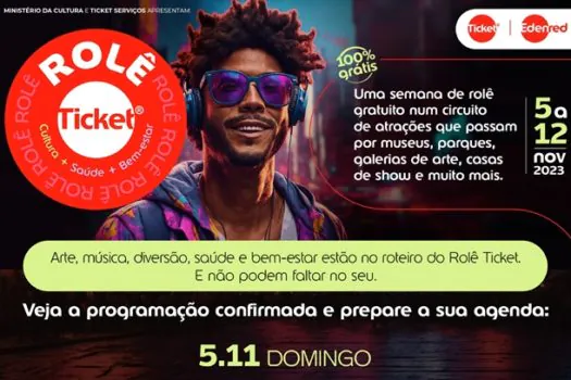 Rolê Ticket oferece a cidade de SP mais de 50 atrações gratuitas de cultura