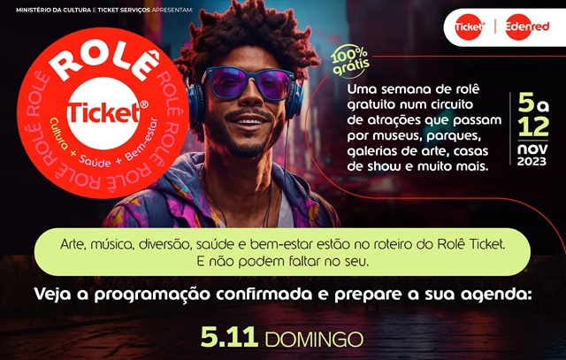 Rolê Ticket oferece a cidade de SP mais de 50 atrações gratuitas de cultura