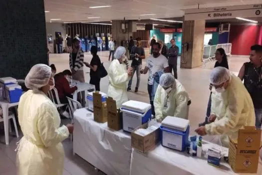 Ações de Saúde nas estações do Metrô 