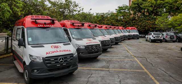 Municípios de São Paulo vão receber novas ambulâncias do SAMU