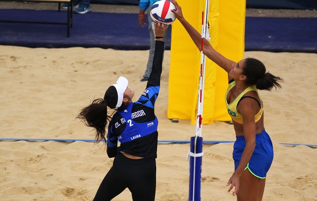 Brasil supera El Salvador e conquista duas vitórias no vôlei de praia no Pan