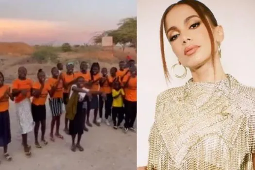 Crianças da África agradecem Anitta pela construção de hospital