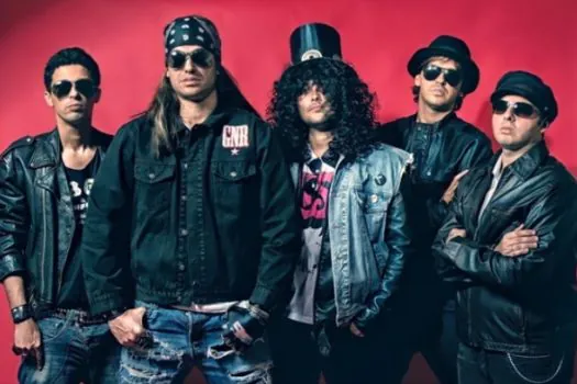 Banda cover Guns N’ Roses agita o Brisamar Shopping neste domingo (22)