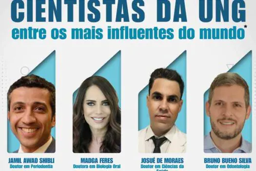 Docentes da UNG estão entre os cientistas mais influentes do mundo, aponta estudo