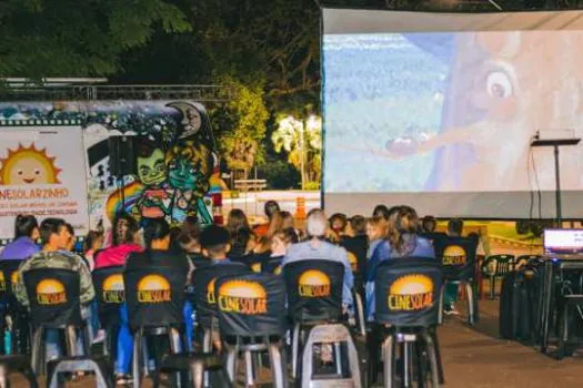 CineSolar chega a Diadema no final de semana com sessões gratuitas de cinema