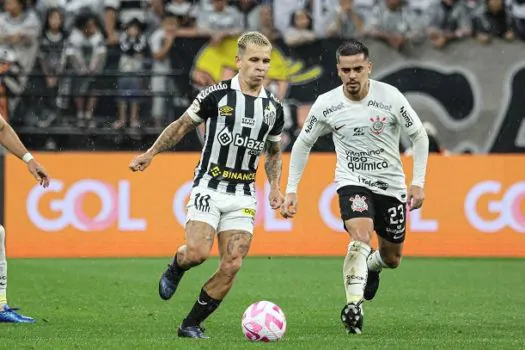 Corinthians e Santos empatam em clássico com gol contra e pênalti nos acréscimos