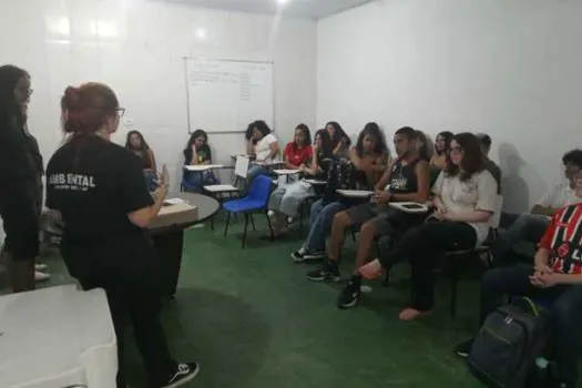 Equipe Ambiental de Ribeirão Pires recebe escola para a ação educativa