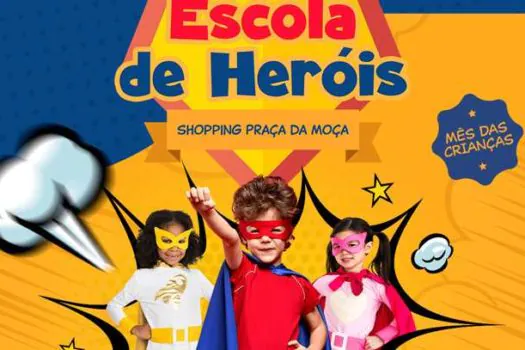 A Escola de Heróis chega ao Shopping Praça da Moça