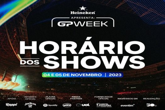 Festival GPWeek divulga os horários dos shows