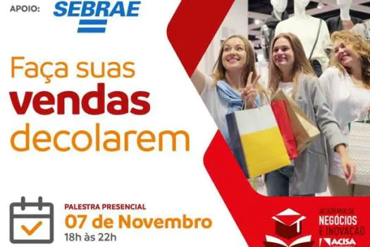 ACISA e SEBRAE promovem palestra com foco em vendas