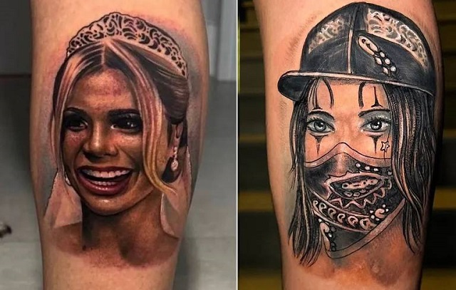 MC Guimê cobre tatuagem com rosto de Lexa após separação do casal