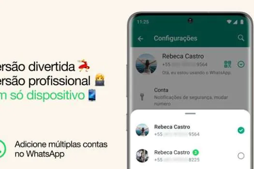 Novidade do WhatsApp possibilita usar duas contas diferentes no mesmo celular