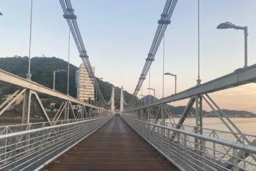 Restaurada, Ponte Pênsil de São Vicente mantém o charme e a funcionalidade