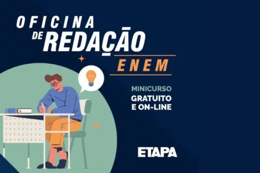 Redação do Enem é tema de minicurso on-line e gratuito do Etapa