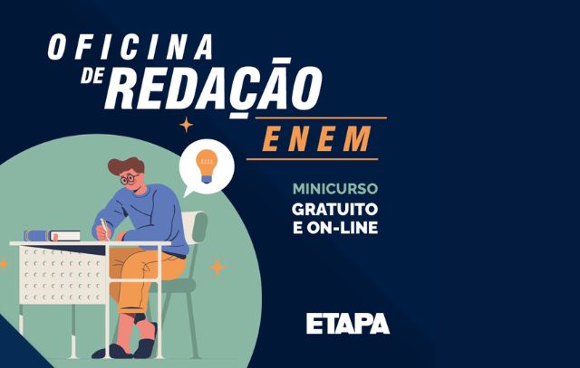 Redação do Enem é tema de minicurso on-line e gratuito do Etapa