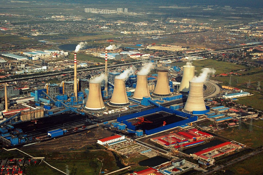 Usina termelétrica a base de carvão na China