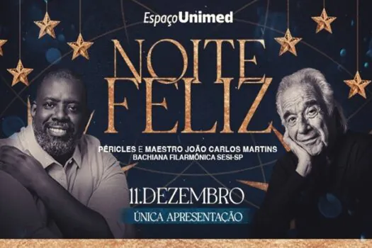 Péricles e Maestro João Carlos Martins apresentam o espetáculo musical “Noite Feliz”