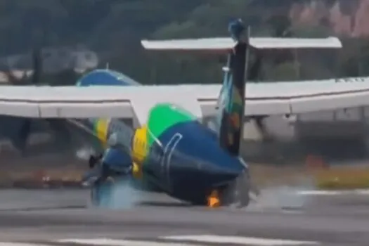 Avião da Azul bate cauda na pista na hora do pouso