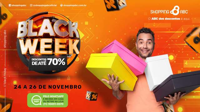 Marco Luque apresenta Black Friday no Shopping ABC do Grupo AD