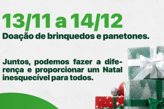 Campanha de Natal do Singular arrecada brinquedos e panetones