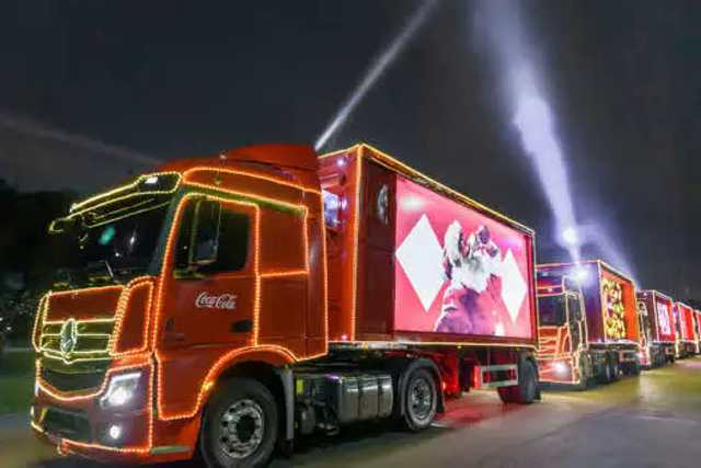 Caravana de Natal da Coca Cola FEMSA Brasil chega re ABC do ABC