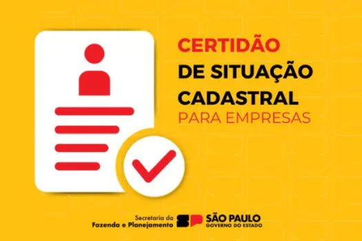 SP disponibiliza nova certidão de situação cadastral para empresas