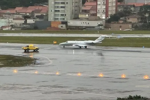 Congonhas tem queda de luz e suspende voos após falha de jato em pouso