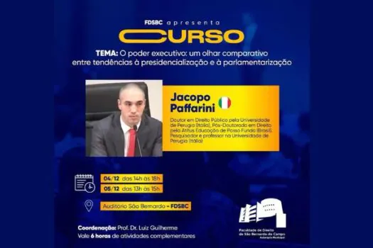 FDSBC promove curso sobre tendências à presidencialização e parlamentarização